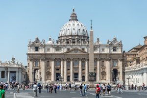 St Peter's Basilica in Vatican City, Italy