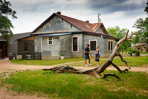 Visitors At Deike Farmhouse