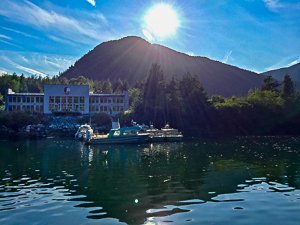 view_of_spirit_bear_lodge_from_the_water_taxi