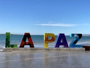 La Paz sign, by Anderson